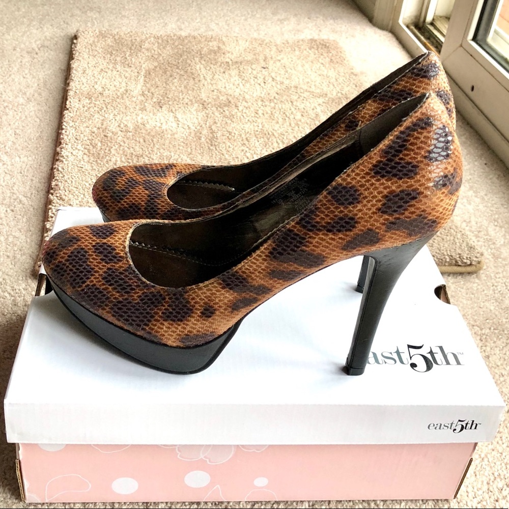 French Connection Leopard Pumps